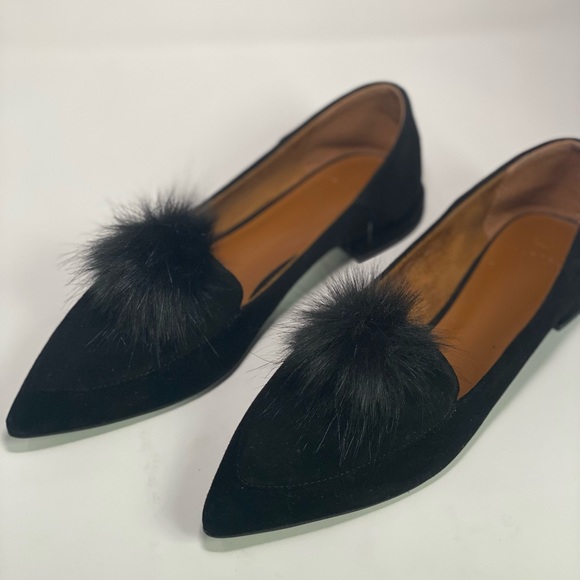 Halston flats with fur - Picture 2 of 6